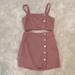 NEVER WORN FOREVER 21 TOP AND SKIRT SET